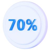 - 70% на РКО
